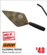Grip Plastering Trowel With Plastic Handle