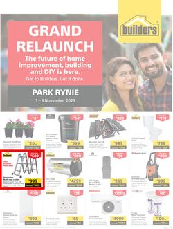Builders : Grand Relaunch Park Rynie (01 November - 05 November 2023), page 1