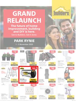 Builders : Grand Relaunch Park Rynie (01 November - 05 November 2023), page 1