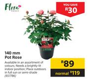 Flora 140mm Pot Rose