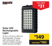 Magneto Solar LED Rechargeable Light