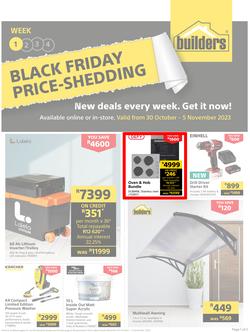 Builders : Black Friday Price-Shedding (30 October - 05 November 2023), page 1