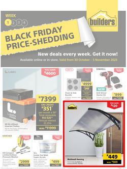 Builders : Black Friday Price-Shedding (30 October - 05 November 2023), page 1
