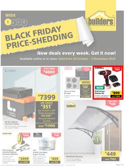 Builders : Black Friday Price-Shedding (30 October - 05 November 2023), page 1