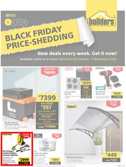Builders : Black Friday Price-Shedding (30 October - 05 November 2023), page 1