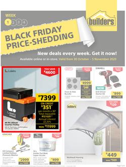 Builders : Black Friday Price-Shedding (30 October - 05 November 2023), page 1
