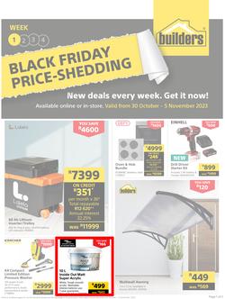 Builders : Black Friday Price-Shedding (30 October - 05 November 2023), page 1