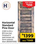 Horizontal Standard Pine Door 