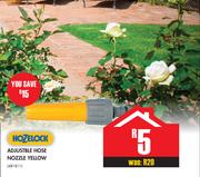 Hozelock Adjustable Hose Nozzle Yellow