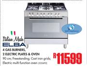 Elba 4 Gas Burners, 2 Electric Plates & Oven