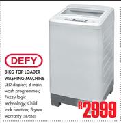 Defy 8Kg Top Loader Washing Machine