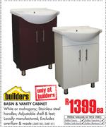 Builders Basin & Vanity Cabinet-Each