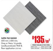 Satin Tile Range-Per Sqm
