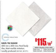 Ceramic Industries Ravel Tile Range-Per Sqm