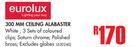Eurolux 300mm Ceiling Alabaster