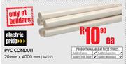 Electric Pride PVC Conduit (20mm x 4000mm)-Each