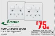 Crabtree Complete Double Socket-Each