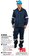Beck Conti Jacket Flame/Acid Resistant