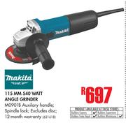 Makita 115mm 540 Watt Angle Grinder