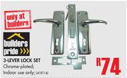 Builders Pride 3-Lever Lock Set