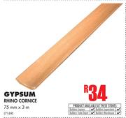 Gypsum Rhino Cornice (75mm x 3m)