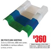 IBR Polycarb Sheeting