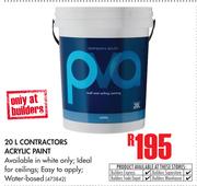 Contractors Acrylic Paint-20Ltr