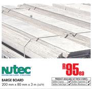 Nutec Barge Board(200mm x 80mm x 3m)-Each