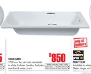 Value Bath 1700mm 