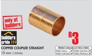 Builders Pride 15mm Copper Coupler Straight