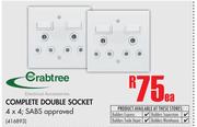 Crabtree Complete Double Socket-Each