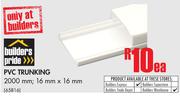 Electric Pride PVC Trunking (2000mm/16mm x 16mm)-Each