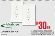 Crabtree Comlte Switch-Each