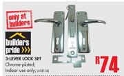 Builders Pride 3-Lever Lock Set