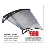 Multiwall Awning 1m x 1.2m