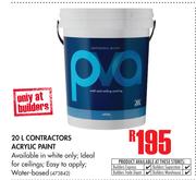 Contractors Acrylic Paint-20ltr