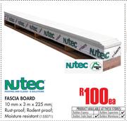 Nutec Fascia Board 10mm x 3m x 225mm-Each