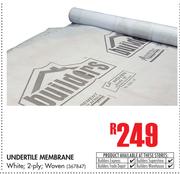 Undertile White 2-Ply Woven Membrane
