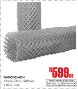 1.8mm Diamond Mesh 75mm x 1200mm x 30m-Each