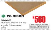 PG Bison Supawood 1830mm x 2750mm x 16mm