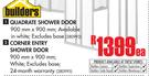 Builders Quadrate Shower Door 900mm x 900mm