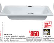 Value Bath 1700mm