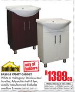 Builders Basin & Vanity Cabinet-Each