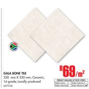 Gala Bone Tile 330mm x 330mm-Per Sqm