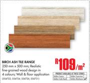 Birch Ash Tile Range 250mm x 500mm-Per Sqm