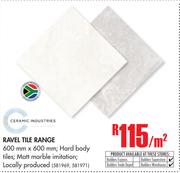 Ravel Tile Range 600mm x 600mm-Per Sqm