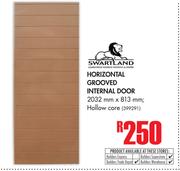 Swartland Horizontal Grooved Internal Door