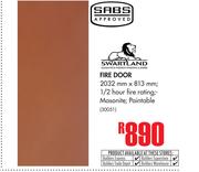 Swartland Fire Door