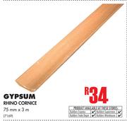 Gypsum Rhino Cornice (75mm x 3m)