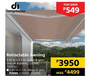 Design House Retractable Awning-3.95m x 2.5m